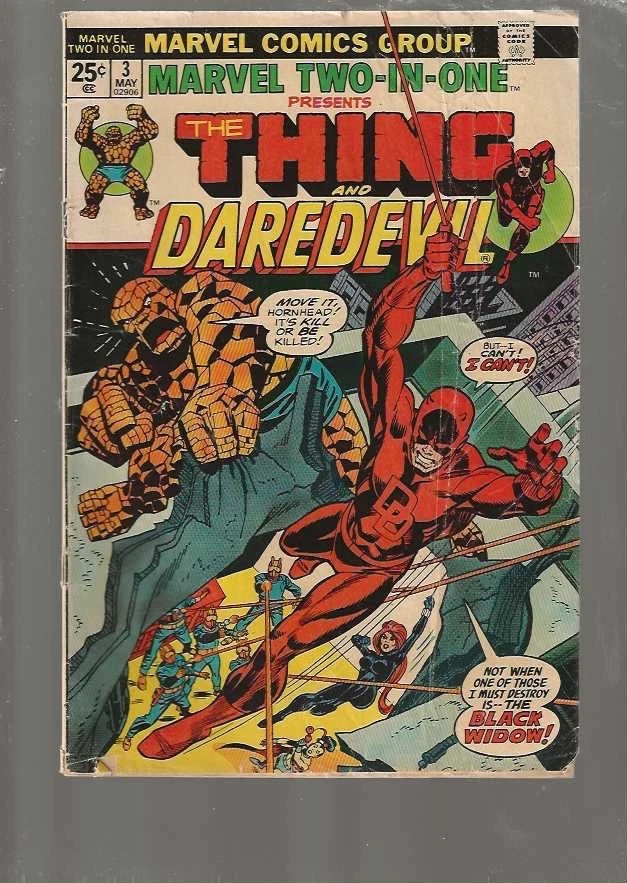 MARVEL TWO IN ONE  3 - THING &  DAREDEVIL    -     MARVEL COMICS - image 1 of 1