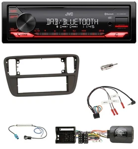JVC Bluetooth USB DAB Lenkrad Autoradio für Skoda CitiGo Seat Mii 2011-2016 - Bild 1 von 9