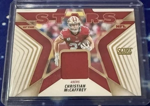 2025 Score Christian McCaffrey Jersey Patch Relic Card Stars of the NFL 49ers - Picture 1 of 2