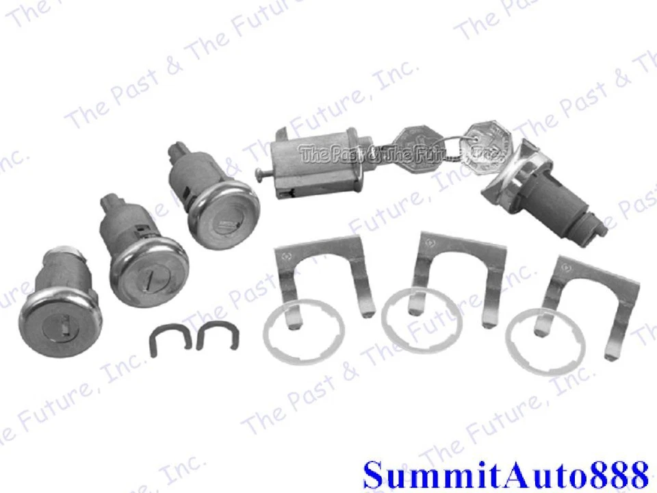 61 62 1961 Impala Ignition Door Trunk Glove Lock Kit Long Cylinder  IMLS6162-3 Foto 1 de 1