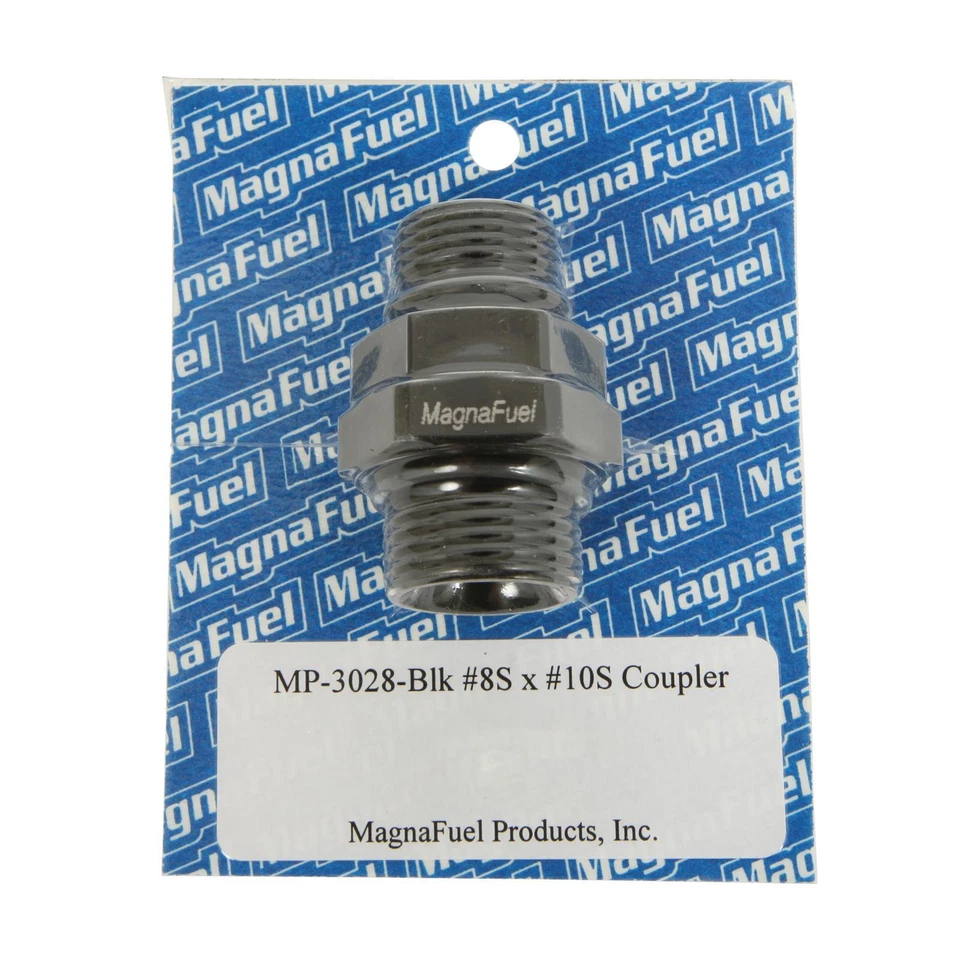 Coupler Fitting - 10an to 8an Straight - Black MP-3028-BLK - Image 1 of 1