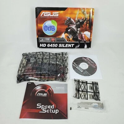 Asus ATI Radeon HD6450 1GB DDR3 DVI/HDMI PCi-E EAH6450 SILENT/DI/1GD3(LP) GPU - Image 1 of 4