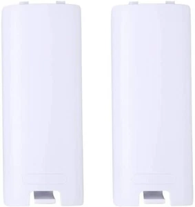 Lot 2 2X Wii Remote Battery Cover Shell White - Picture 1 of 5