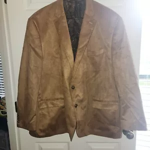 Lauren Ralph Lauren Mens Brown Suede Blazer Jacket 2 Button - Picture 1 of 11