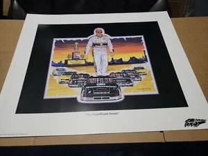 SAM BASS PRINT "THE MAGNIFICENT SEVEN" DALE EARNHARDT 1995 15' X 18' - Picture 1 of 4