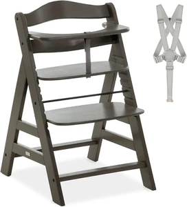 Seggiolone Pappa in Legno Alpha+ - Seggiolone Evolutivo Da 6 Mesi Fino a 90 Kg, - Foto 1 di 12