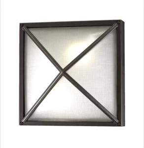 PLC Lighting Danza Bronze Dimmable Exterior Wall Ceiling Fixture Orig 238.00 NIB - Picture 1 of 5