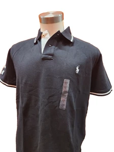 NWT Men's Ralph Lauren Polo Shirt Black Size L - Picture 1 of 8