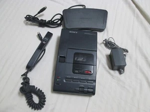 Sony M2020 Microcassette Dictator/Transcriber+Foot Pedal+Handheld  Microphone+PA - Picture 1 of 8