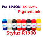 8X100ML Premium Pigment refill ink for R1900 printer CISS CIS T087 87
