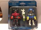 * Playmobil SF 2 astronauten blauw en rood blister in oirignele verpakking
