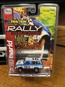 AW RALLYE WELTBÜHNE 1977 CHEVY BLAZER #16 WEISS/BLAU Slotcar Neu in Verpackung kostenloser Versand - Bild 1 von 9