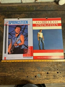 Dos calendarios Bruce Springsteen 1986 vintage - Imagen 1 de 7