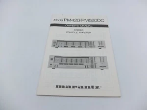 Manual de instrucciones Marantz PM 420 520 ¡EXCELENTE!!! ¡Mira!! - Imagen 1 de 1