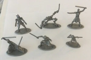 Monopoly Star Wars Clone Wars 6 Piece Pewter Pawns Replacement Parts Only - Picture 1 of 1