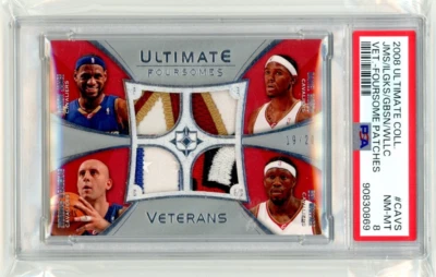 2008-09 Upper Deck Ultimate Quad Patch #CAVS LeBron James Ben Wallace - Image 1 of 2