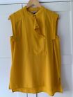 New Ladies M&S Marks Spencer Limited Edition Ochre Sleeveless Top Blouse Uk 10