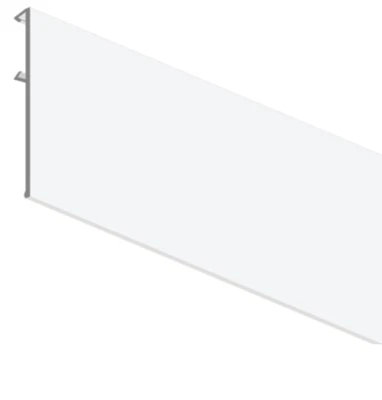 Aufklipsblende 50 mm hoch für Gardinenschiene Kunststoff SM Plus Meterware NEU - Bild 1 von 4