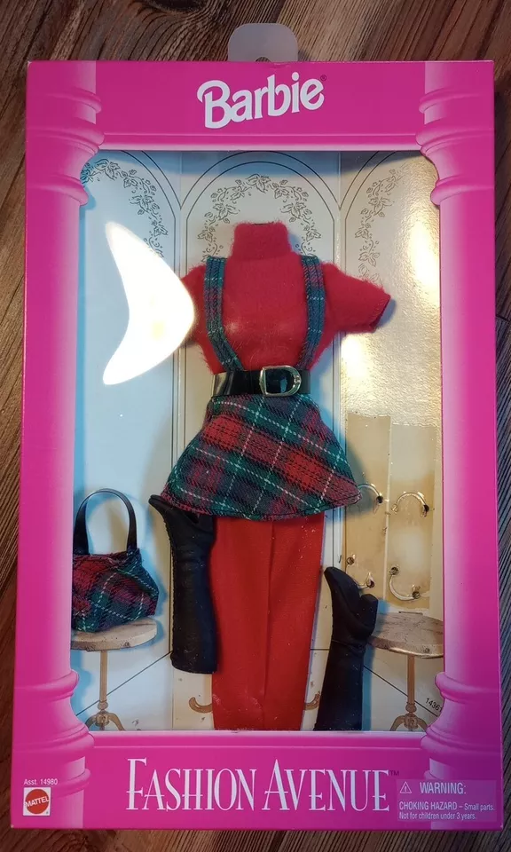 Earring Magic Barbie Doll Fashions Mattel 1992 4523 Striped Pants