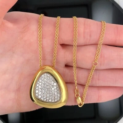 Collar Colgante Roberto Coin Capri Plus Oro Amarillo 18k 1.75Ctw Diamante $10,500 Foto 1 de 4