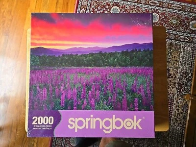 Springbok Purple Majesty Floral 2000 Piece Jigsaw Puzzle NEW Lavender Sunset - Image 1 of 3