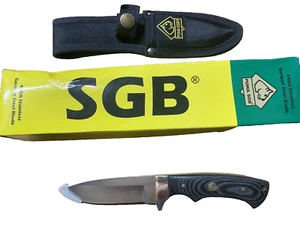 Puma SGB Coyote Micarta Hunting Knife With Sheath- New - Picture 1 of 7