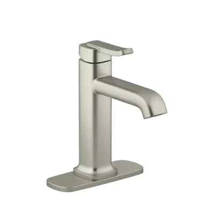 Nuovo rubinetto bagno Kohler Cordate nichel spazzolato manico singolo R30283-4D-BN - Foto 1 di 3
