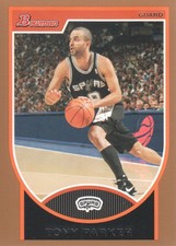 2007-08 Bowman Basketball Copper #9 Tony Parker /399