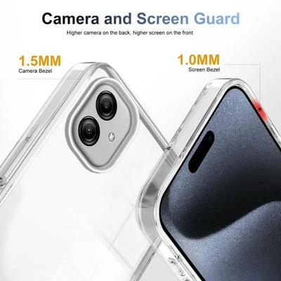 Custodia Trasparente Ibrida TPU Acrilico 2,5 mm Antiscivolo per Samsung Galaxy - Immagine 1 di 4