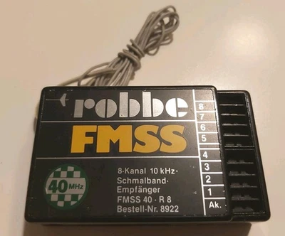 Robbe Futaba Empfänger FMSS, 8-Kanal, 40 MHz R8 Best.  Nr. 8922  - Bild 1 von 2