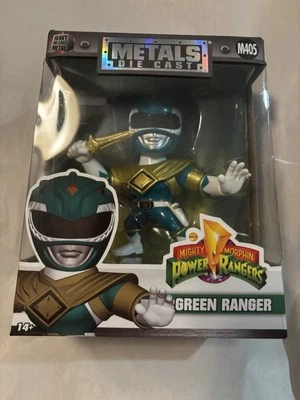 Figura coleccionable fundida a presión Green Power Ranger Mighty Morphin Metals JADA - M405 Foto 1 de 4