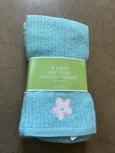 Target Bar Mop Kitchen Towels 100% Cotton ( 4 SET) NEW - Picture 1 of 3
