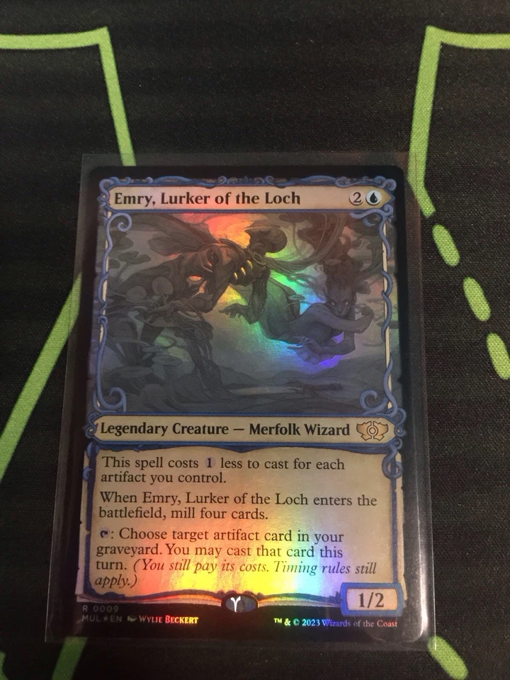 MTG Magic The Gathering Emry, Lurker Of The Loch Foil MUL Rare Showcase Wizard - Image 1 of 1