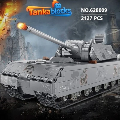 Panzer VIII Maus building blocks Set 2127 pcs – MOC Compatible WW2 Tank Model! - Image 1 of 4