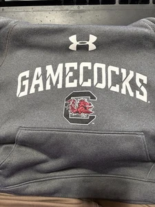 Felpa con cappuccio South Carolina Gamecocks Under Armour Loose Storm giovane piccola grigia NCAA - Foto 1 di 4