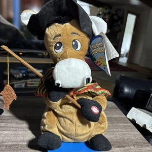2008 Fishin’ Donkey Motorized Plush Motion And Sound Sings Fishing’ Blues Great - Picture 1 of 3