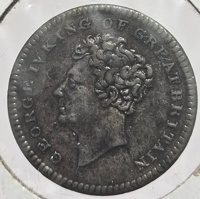 1830 GRAN BRETAÑA GEORGE IV MEMORIAL/MEDALLA DE LA MUERTE FICHA DE LATÓN - ¡ENVÍO GRATUITO! Foto 1 de 2