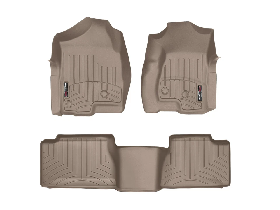 WeatherTech Floorliner для 2007-2007 Chevrolet Silverado - 1-й и 2-й ряд, желтовато-коричневый - Изображение 1 из 1