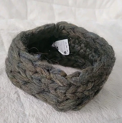 Diadema de punto 100 % lana calentador de orejas hecho a mano en Islandia Kaola Ennisband invierno  Foto 1 de 4