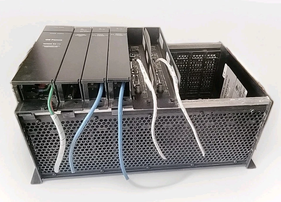 GE FULL RACK | IC697CPM790 | IC697CMM742 | IC697CHS790G | IC697PWR711J | TESTED - Image 1 of 4