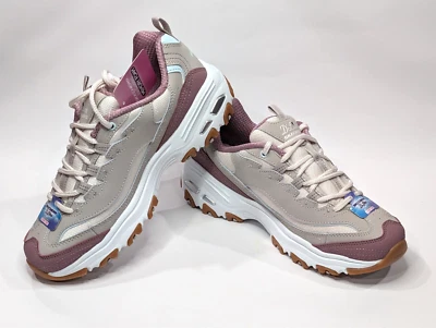 Zapatillas para mujer Skechers D'Lites Popular Vote color topo/multi tallas altas nuevas con etiquetas 150241 Foto 1 de 4