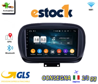 CAR TABLET FIAT 500X AUTORADIO ANDROID 14 2din 9" 4GB RAM 64 GB ROM WiFi CARPLAY - Immagine 1 di 4