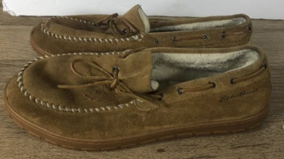 Mocasines de gamuza marrón Eddie Bauer para hombre talla 13 Foto 1 de 4