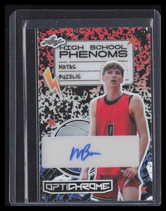 MATAS BUZELIS 2022-23 Leaf Optichrome High School Phenoms Autograph RWB 1/3