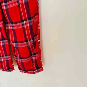 Aerie Womens Cotton Plaid Drawstring Pajama Pants - Picture 1 of 6