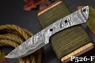 Custom Damascus Steel Blank Blade Hunting Knife Diy Handmade (p526-f)