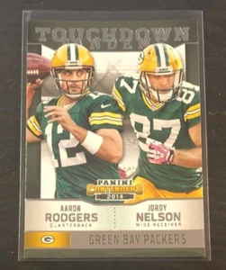 2014 Panini Contenders AARON RODGERS JORDY NELSON Touchdown Tandems #8 - Picture 1 of 2