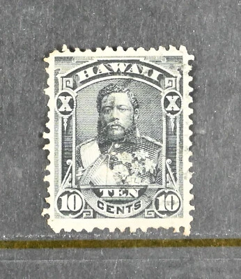 Hawaii Scott # 40 F-VF MNG 10c US Possession Stamp Cat $50 - Image 1 of 2