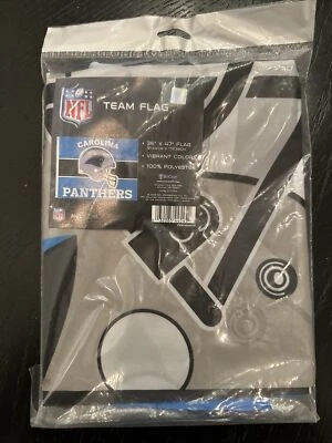 CAROLINA PANTHERS "BANDERA DEL EQUIPO " 36" X 47" COLORES VIBRANTES - 100% POLIÉSTER  Foto 1 de 2