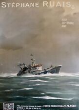 PROMO superbe poster de STÉPHANE RUAIS peintre de la marine QUIMPER/BREST
